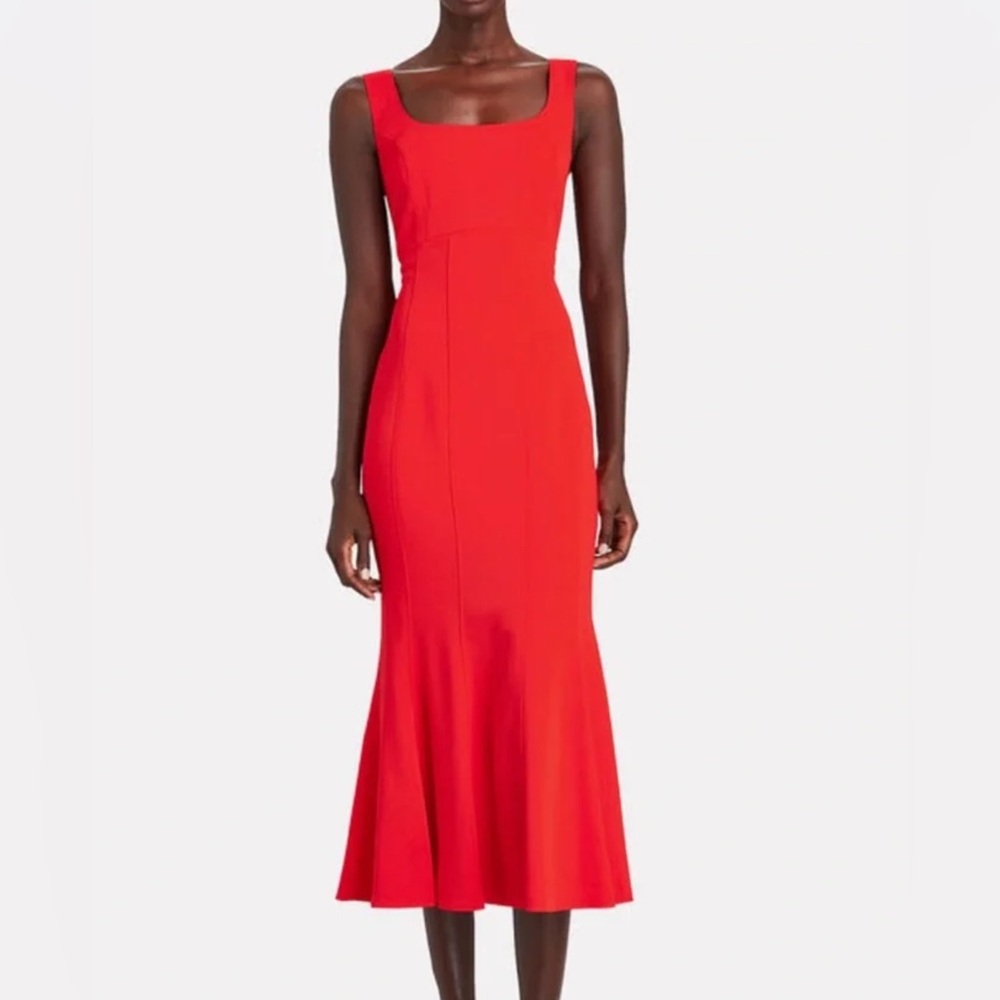 Veronica Beard Red Gloria midi dress Sz 2